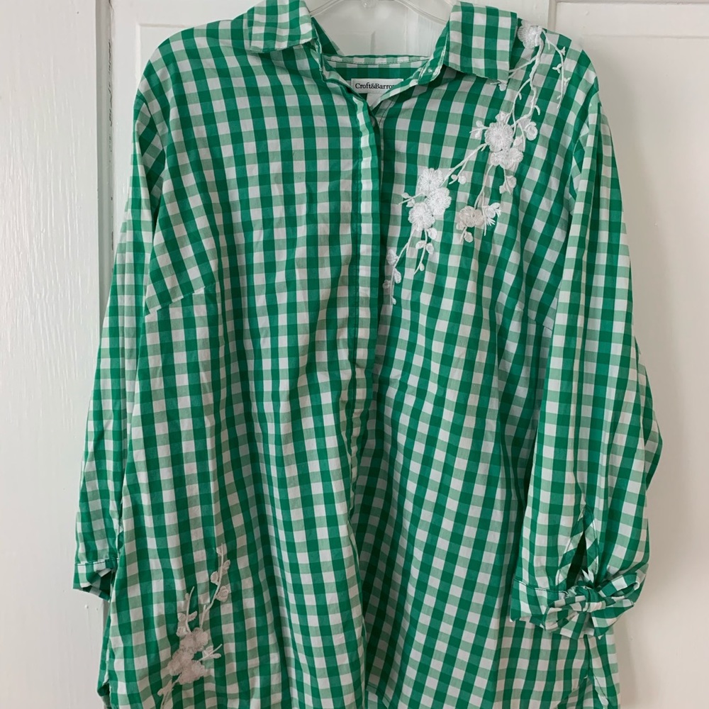 Croft & Barrow button up 3/4 sleeve